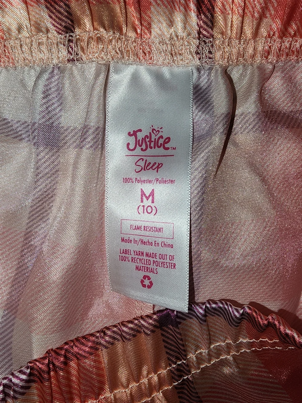 Justice Kids Pink Hedgehog Pajama Set - Sleep More, Worry Less